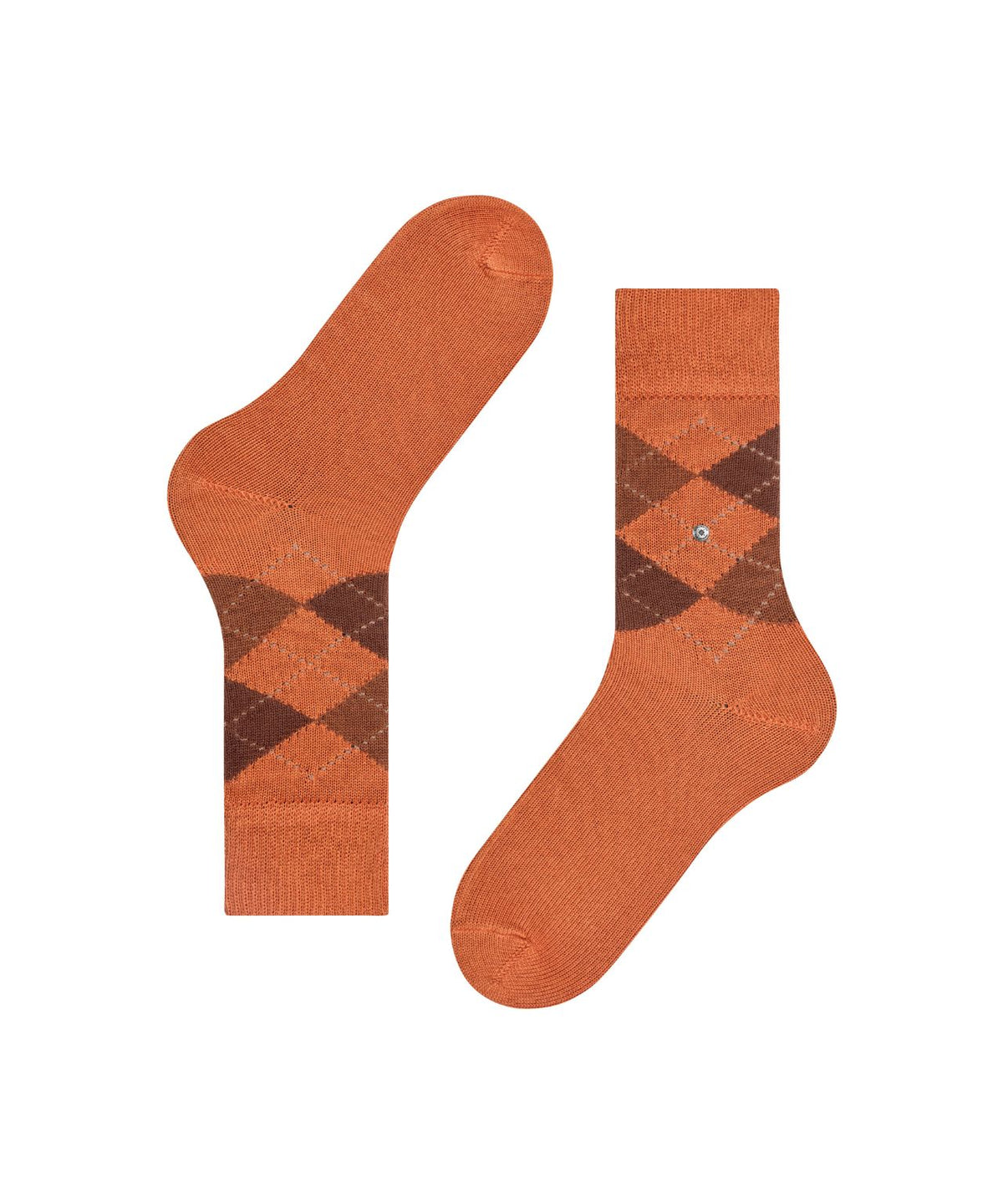 Preston Heren Sokken | Tangerine diamond check