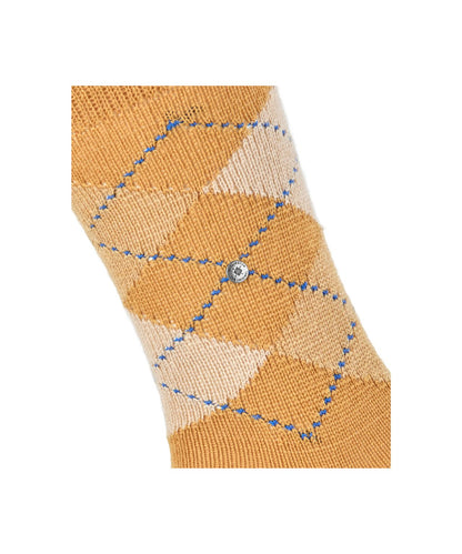 Preston Heren Sokken | Amber Yellow Diamond Check