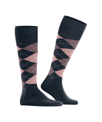 Preston Kniekous | Dark Blue/Powder Pink diamond check