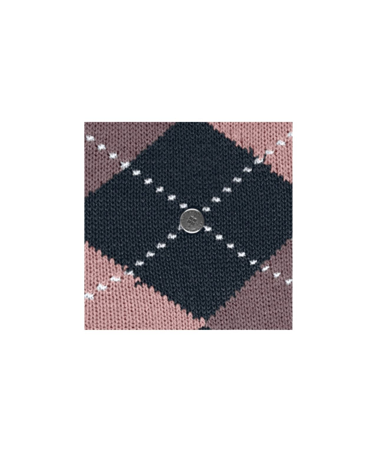 Preston Kniekous | Dark Blue/Powder Pink diamond check