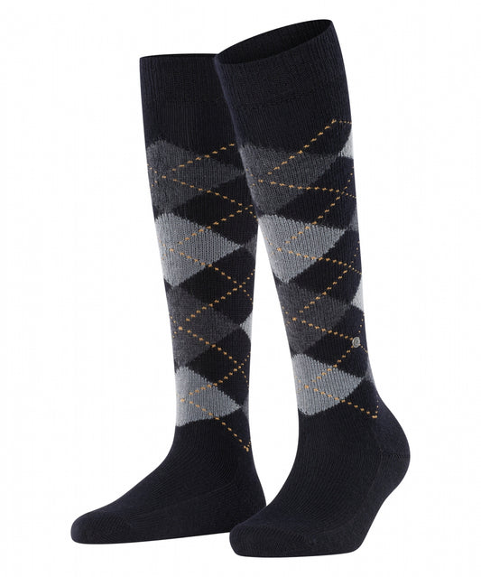Whitby Kniekous | Black/Grey diamond check