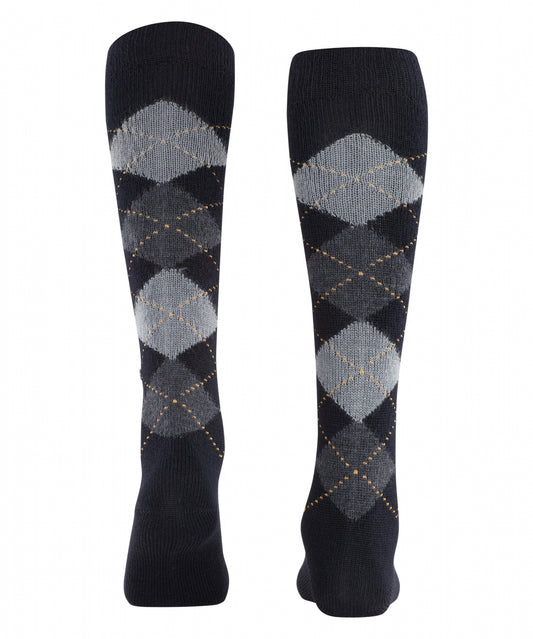 Whitby Kniekous | Black/Grey diamond check
