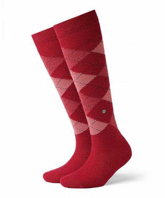 Whitby Kniekous | Red/Pink diamond check