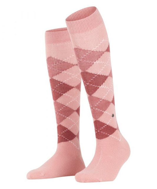 Whitby Kniekous | Pink/Raspberry diamond check