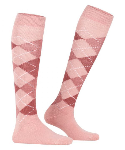 Whitby Kniekous | Pink/Raspberry diamond check
