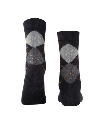 Whitby Damensocken | Schwarz