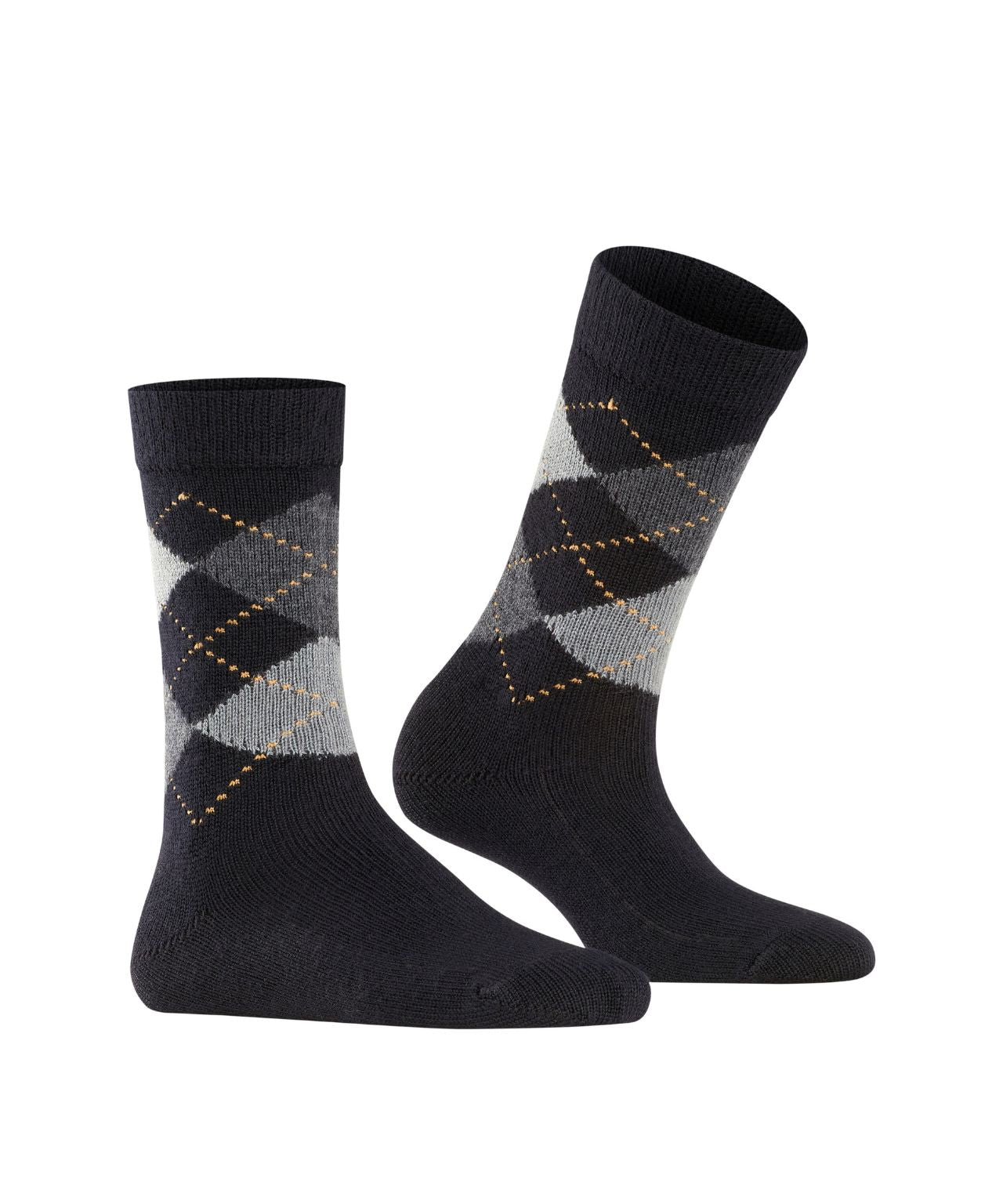 Whitby Damensocken | Schwarz