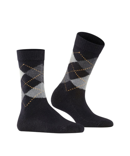 Whitby Damensocken | Schwarz