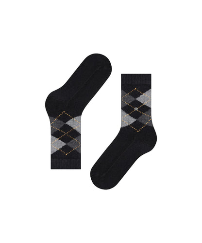 Whitby Damensocken | Schwarz