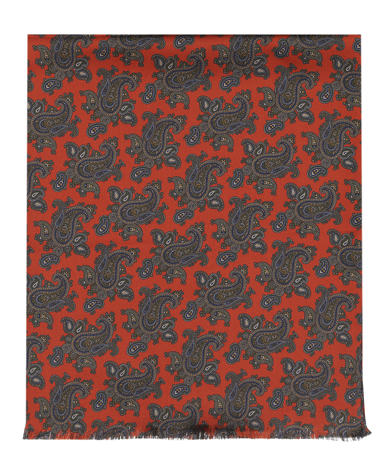 Sjaal Zijde/Wol | Rood Print