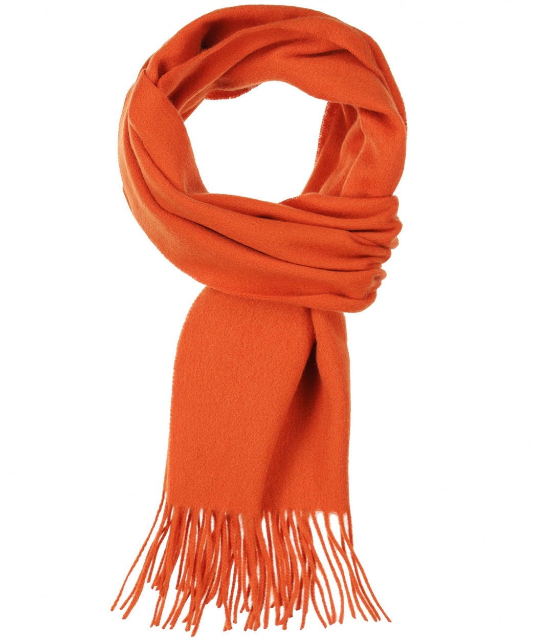 Schal aus Lammwolle, 190 x 30 cm | Orange