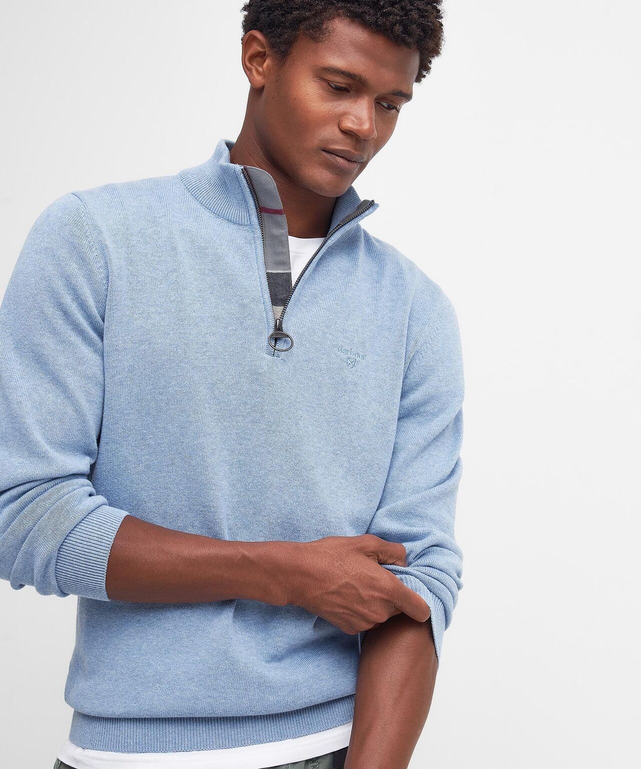 Barbour Cotton Half Zip Pullover | Blue