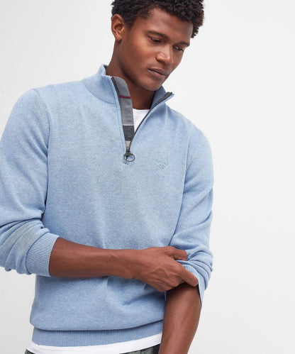 Barbour Cotton Half Zip Pullover | Blue