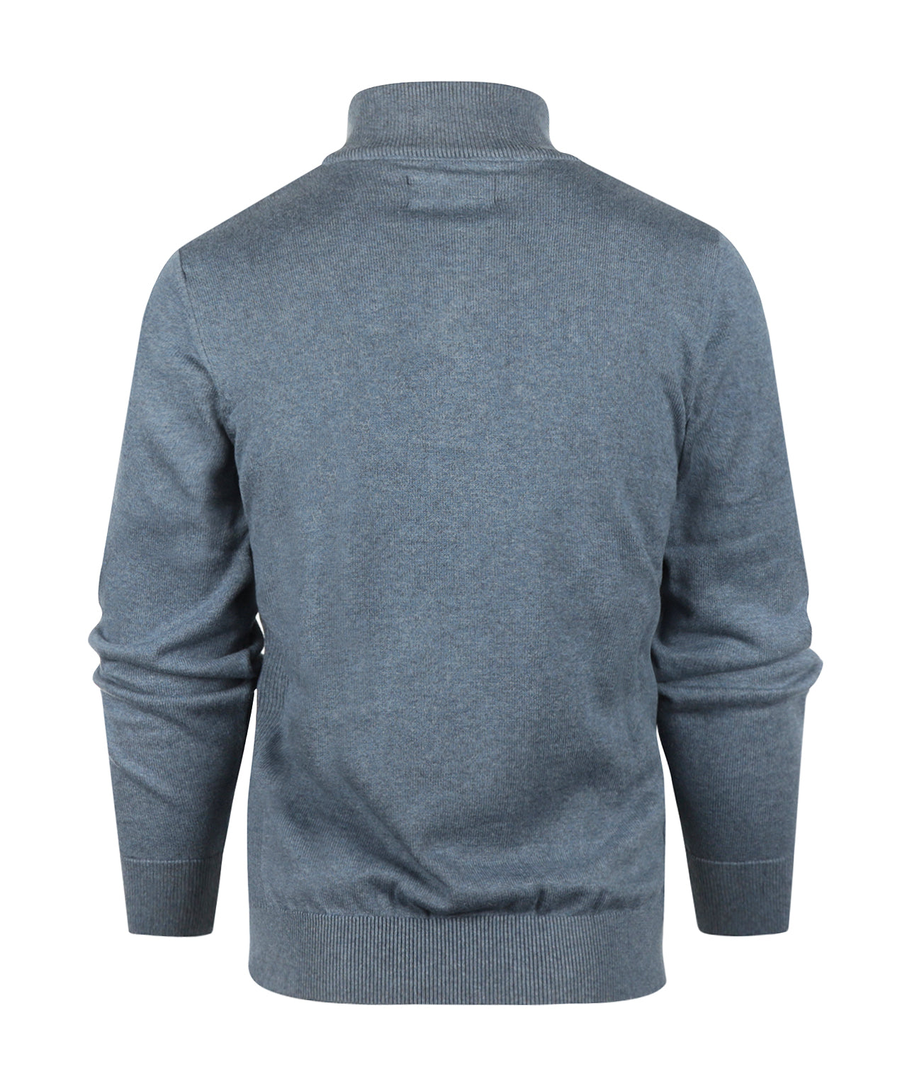Cotton Half Zip | Dusk Blue
