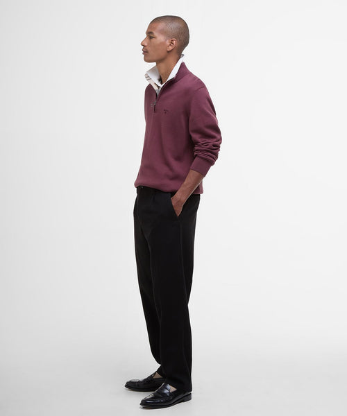 Barbour Cotton Half Zip Pullover | Rood