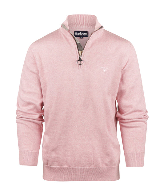 Barbour Cotton Half Zip Pullover | Pink