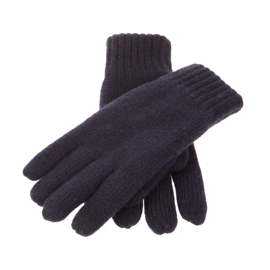 Warme Handschuhe aus Wollmischgewebe | Marineblau