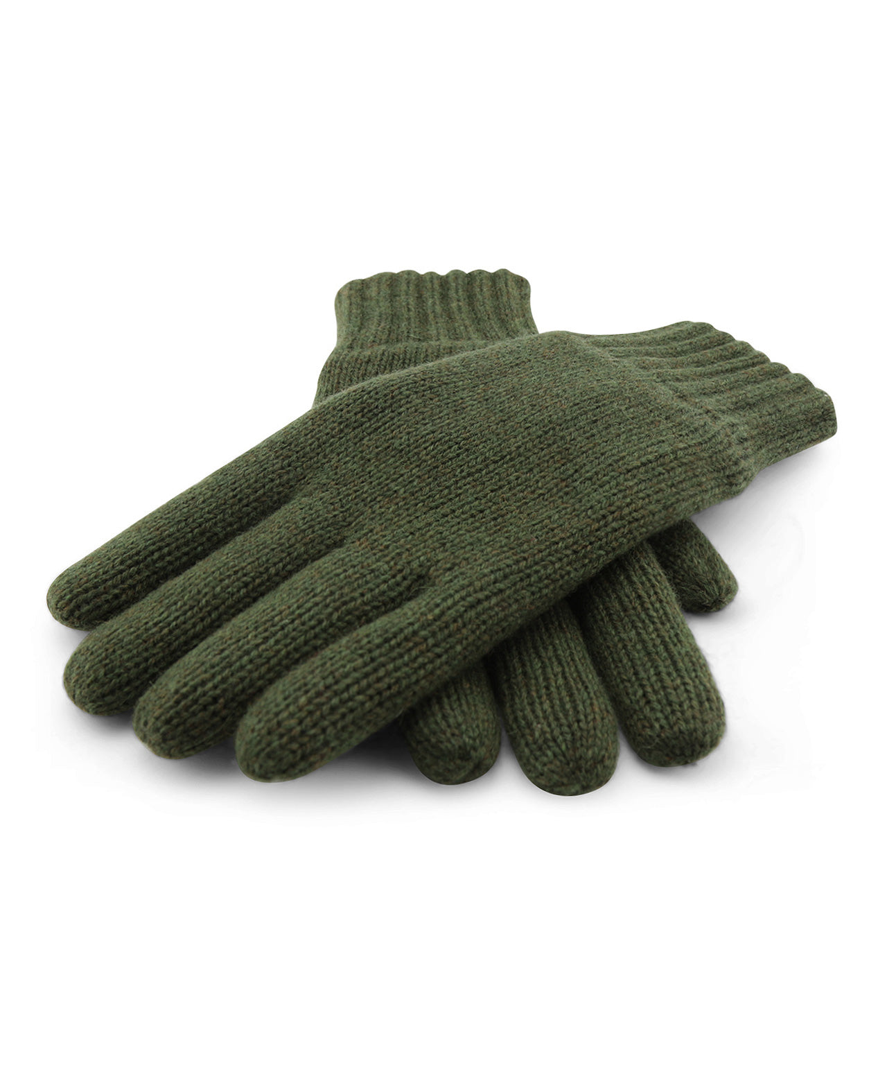 Warme Handschuhe aus Wollmischgewebe | Grün