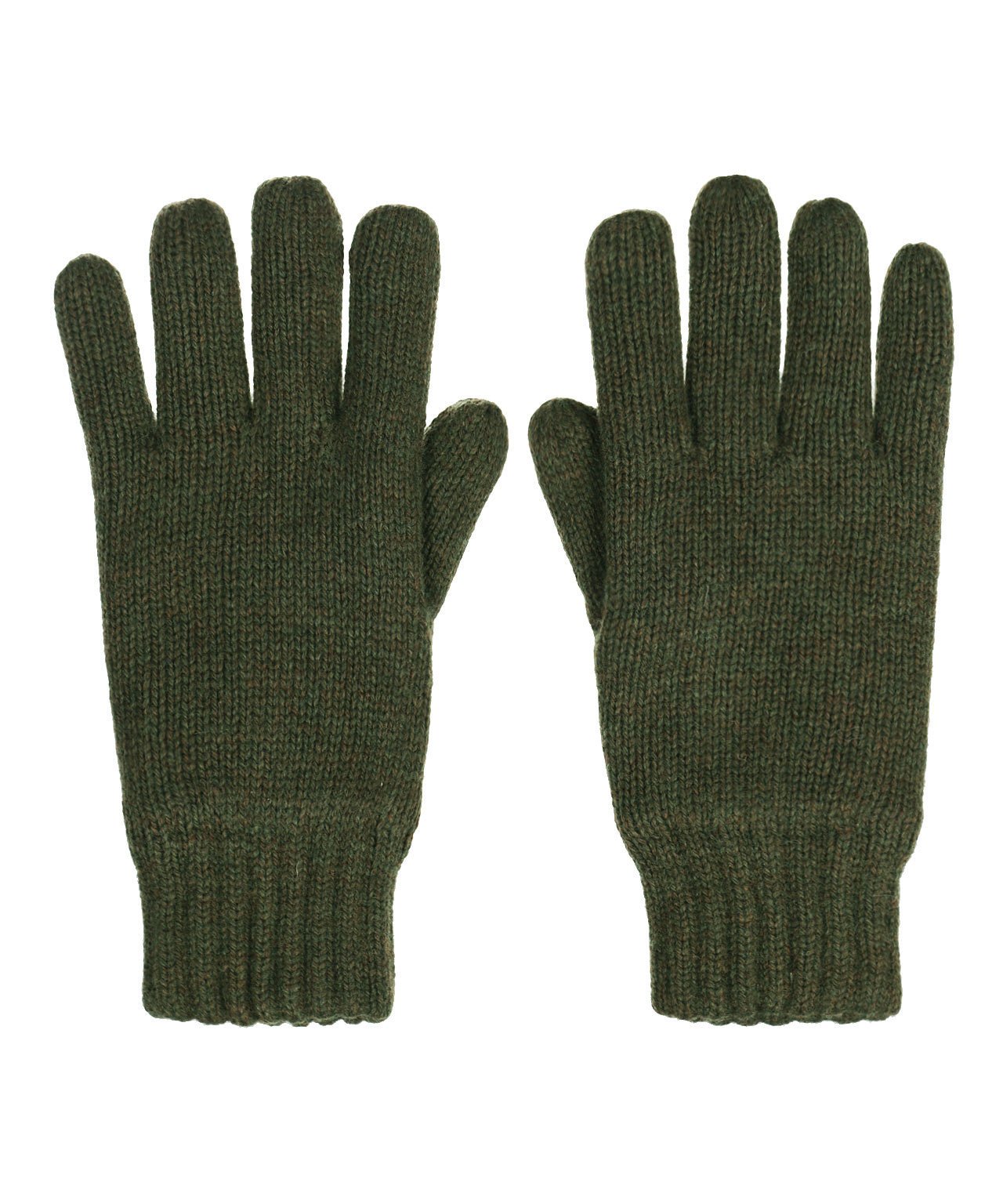 Warme Handschuhe aus Wollmischgewebe | Grün