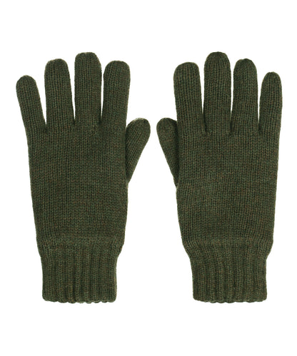 Warme Handschuhe aus Wollmischgewebe | Grün