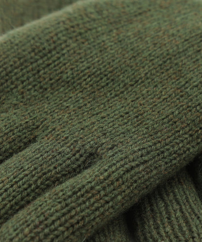 Warme Handschuhe aus Wollmischgewebe | Grün