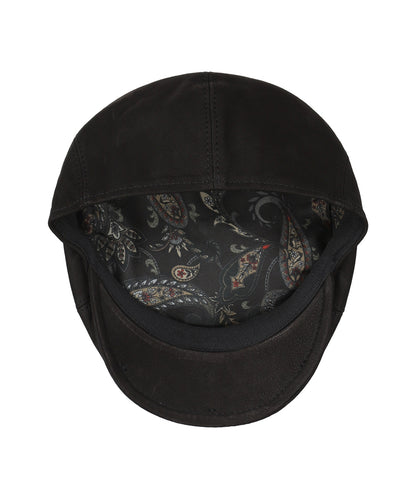 Ballon Cap Leer | Zwart