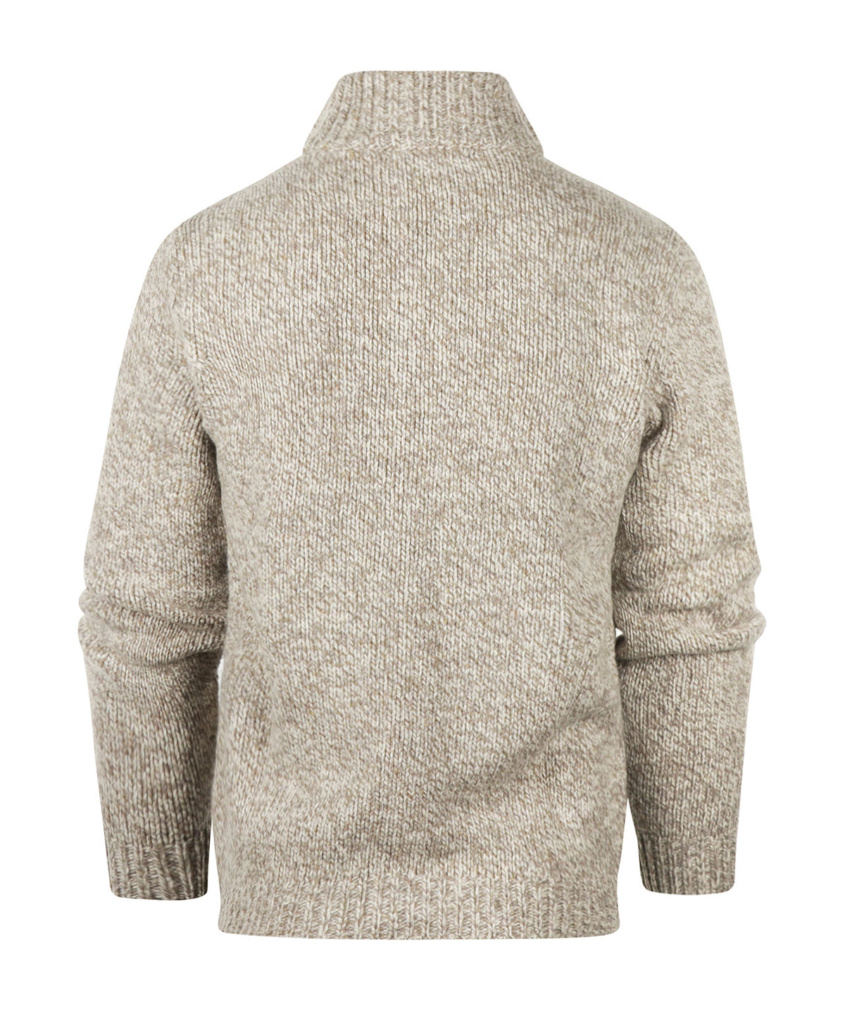 Fisherman Zip-up Sweater | Brown