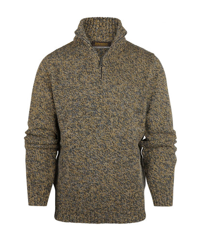Fisherman Zip-up Sweater | Green
