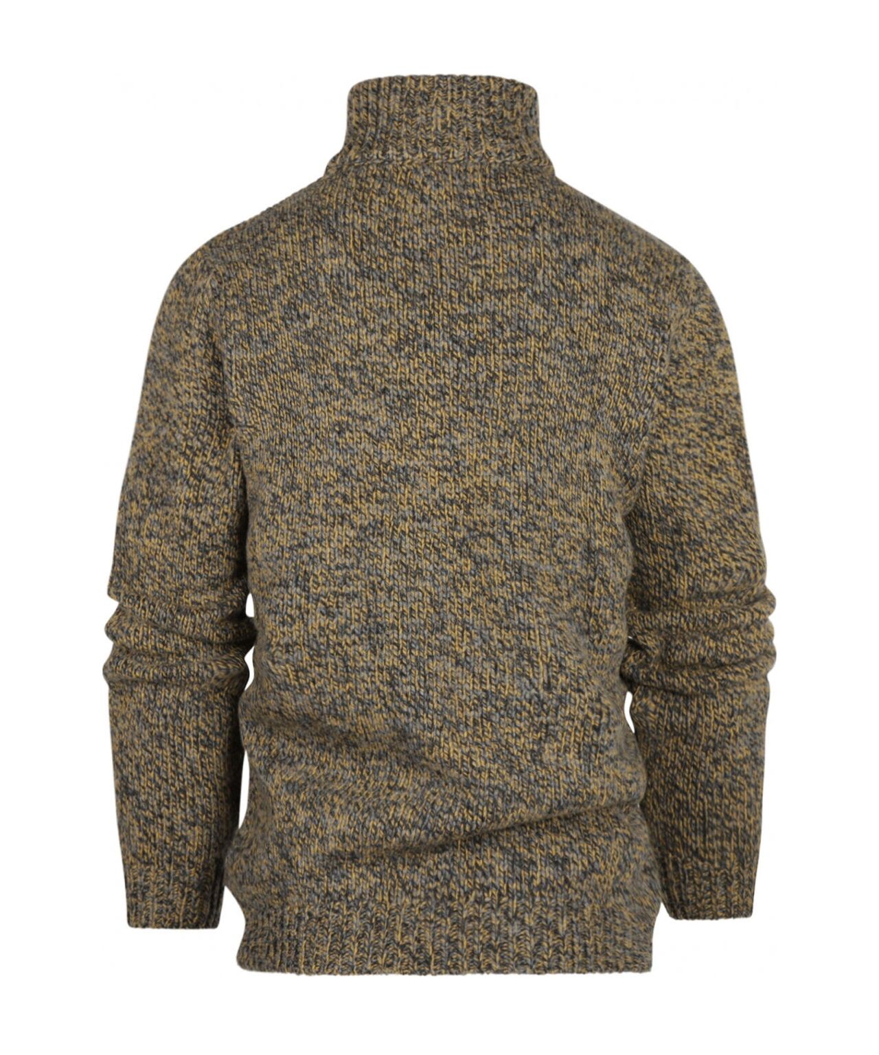 Fisherman Zip-up Sweater | Green