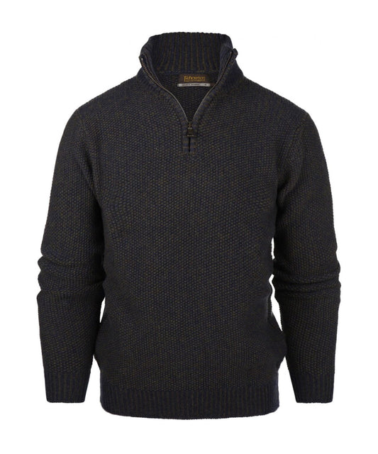 Sweater with zipper | Blue