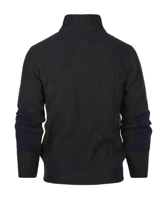 Sweater with zipper | Blue