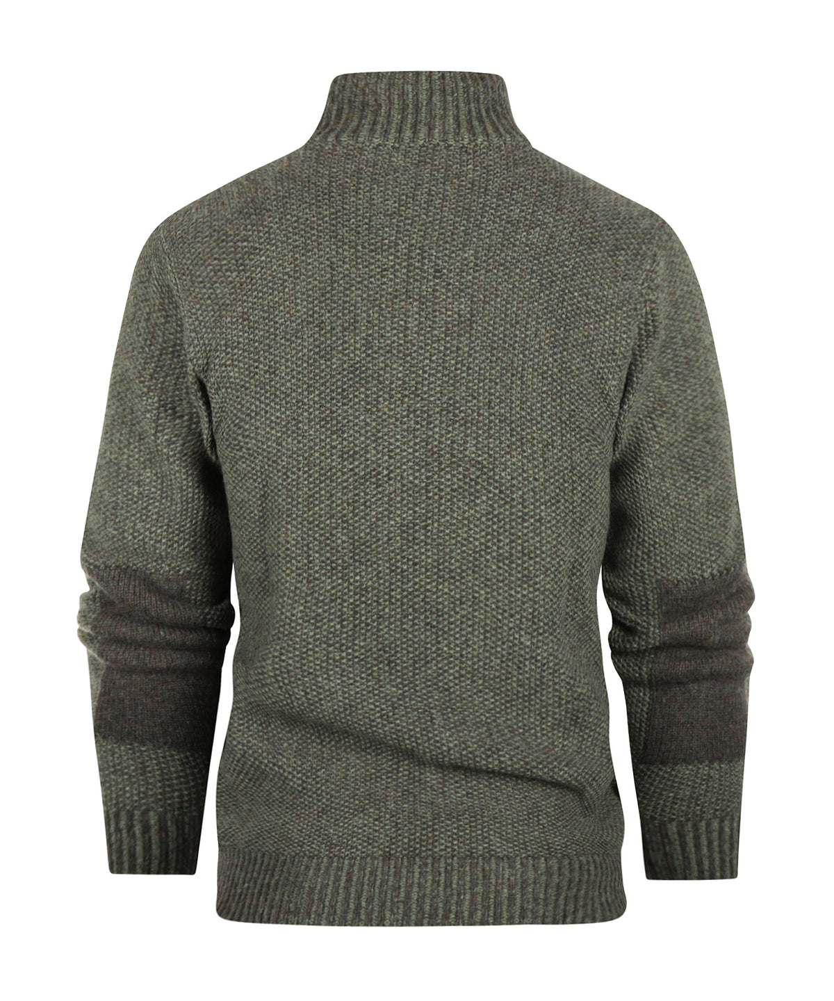 Sweater with zipper | Brown