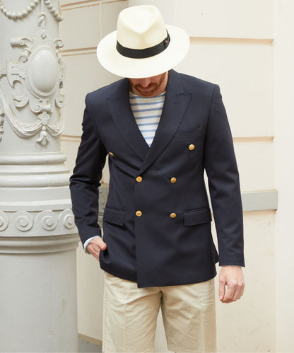 Zweireihiger Blazer | Marineblau