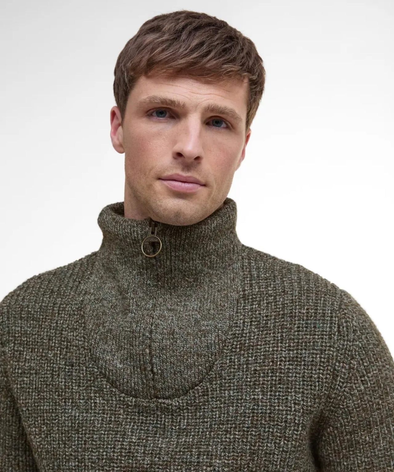 Barbour New Tyne Half Zip Jumper | Grey