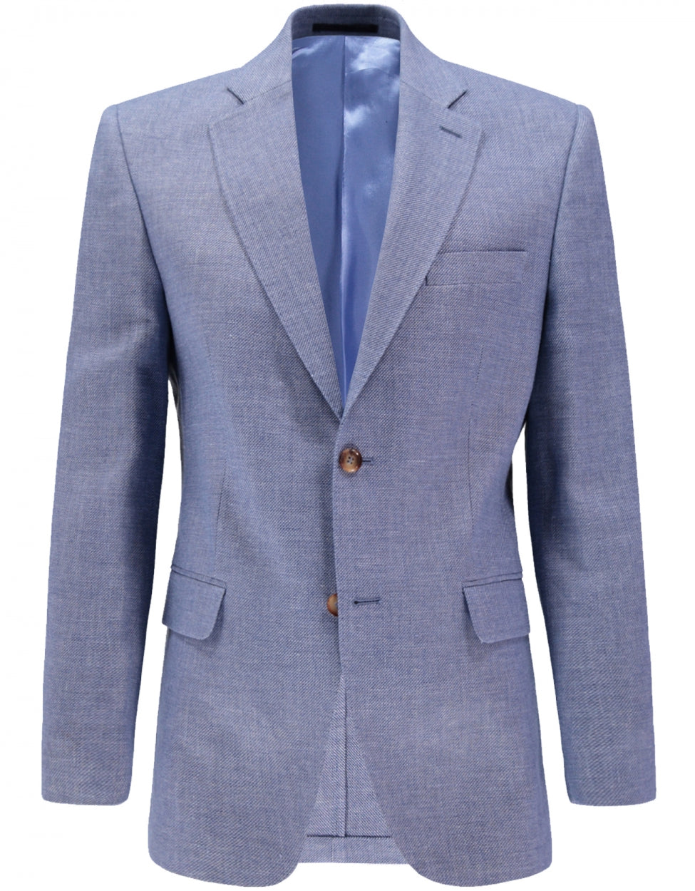 Linen and Wool mix blazer | Blue