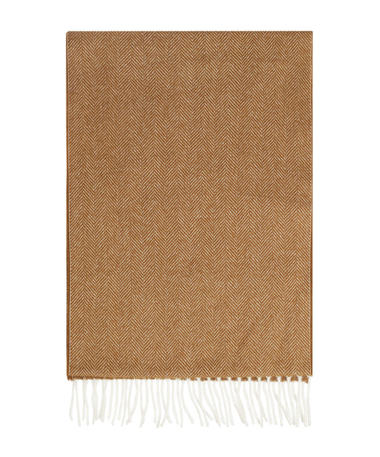 Scarf Wool 180x30 | Brown