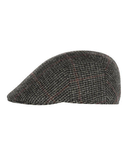 Jockey Cap Harris Tweed | Donkergrijs Ruit