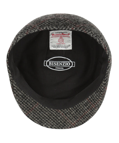 Jockey Cap Harris Tweed | Donkergrijs Ruit