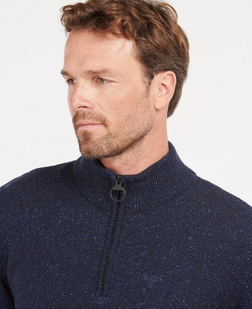 Trui Tisbury hoge rits | Navy Blauw