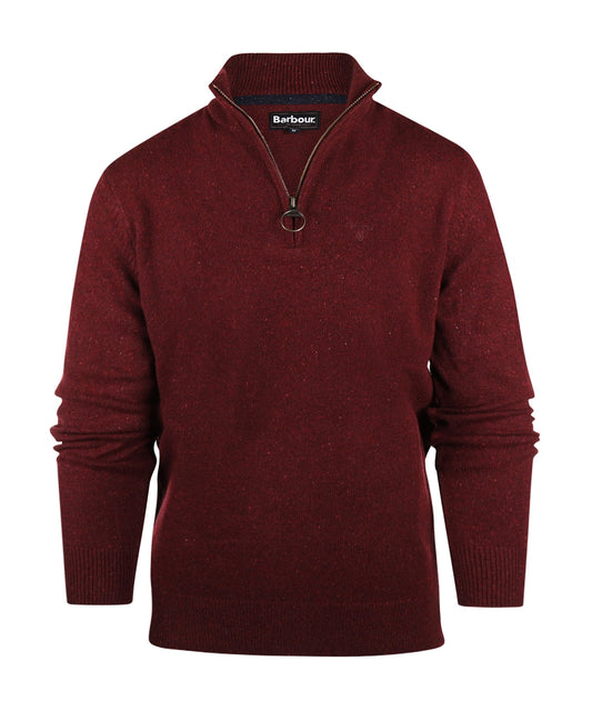 Tisbury Pullover mit hohem Reißverschluss | Bordeauxrot