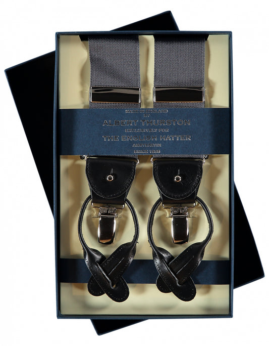 2-in-1-Zahnspange mit Clips und Riemen | Anthrazitgrau