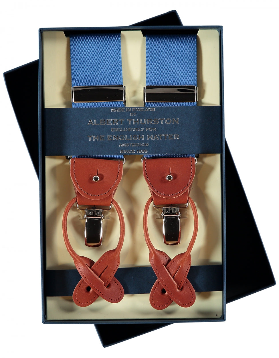 2-in-1-Zahnspange mit Clips und Riemen | Blau