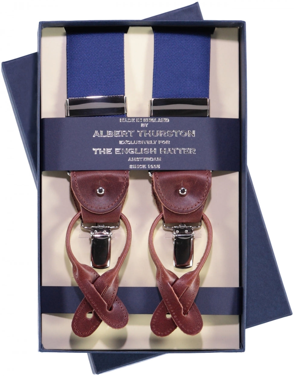 2-in-1-Zahnspange mit Clips und Riemen | Blau