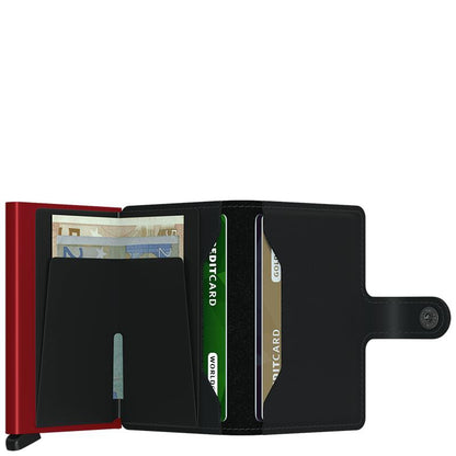 Secrid Miniwallet | Matte Black&amp;Red