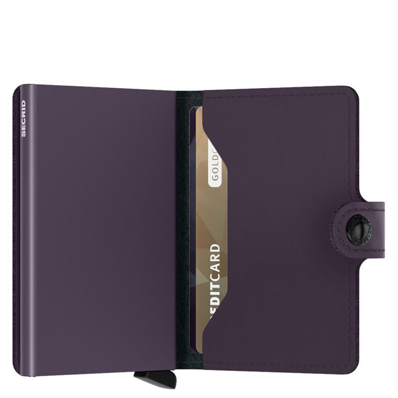 Secrid Miniwallet | Mattes Dunkelviolett