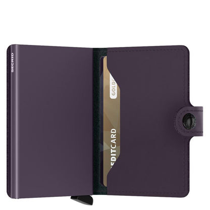 Secrid Miniwallet | Mattes Dunkelviolett