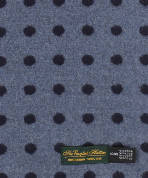 Viscose Sjaal met klassieke Print | Blauw