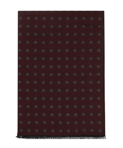 Viscose Scarf with classic Print | Red