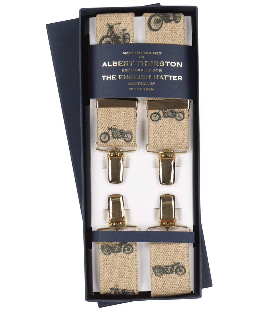 Stylish clip-on suspenders | Brown