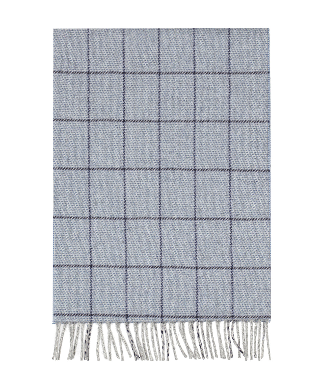 Wollschal mit Kaschmir | Blau
